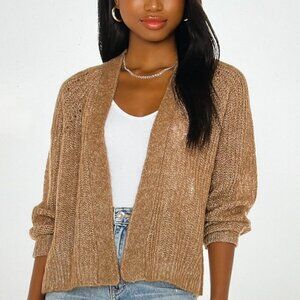 360Cashmere Ines Cashmere Cardigan Size S in Camel